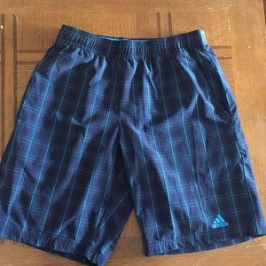Adidas plaid shorts